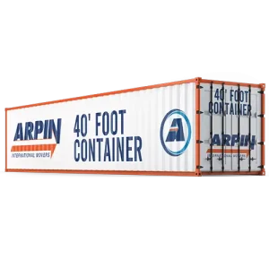 40' Arpin-branded container used by movers that pack for you